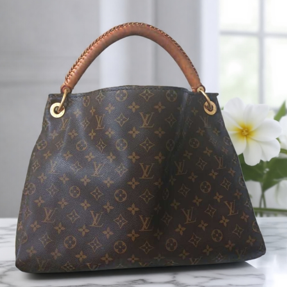 🌟 Louis Vuitton Artsy MM Monogram Canvas Hobo Bag – BROWN - Picture 7 of 16